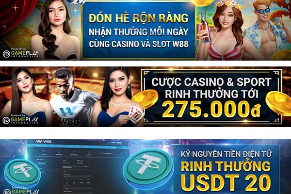 Khuyến mãi W88 Casino 6: 10% THƯỞNG NẠP LẠI HÀNG NGÀY TẠI CLUB W- CASINO TRỰC TUYẾN