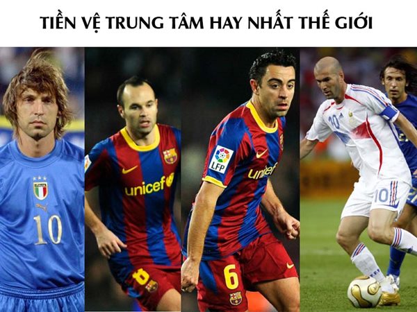 Tiền vệ trung tâm hay nhất thế giới - BXH chi tiết nhất